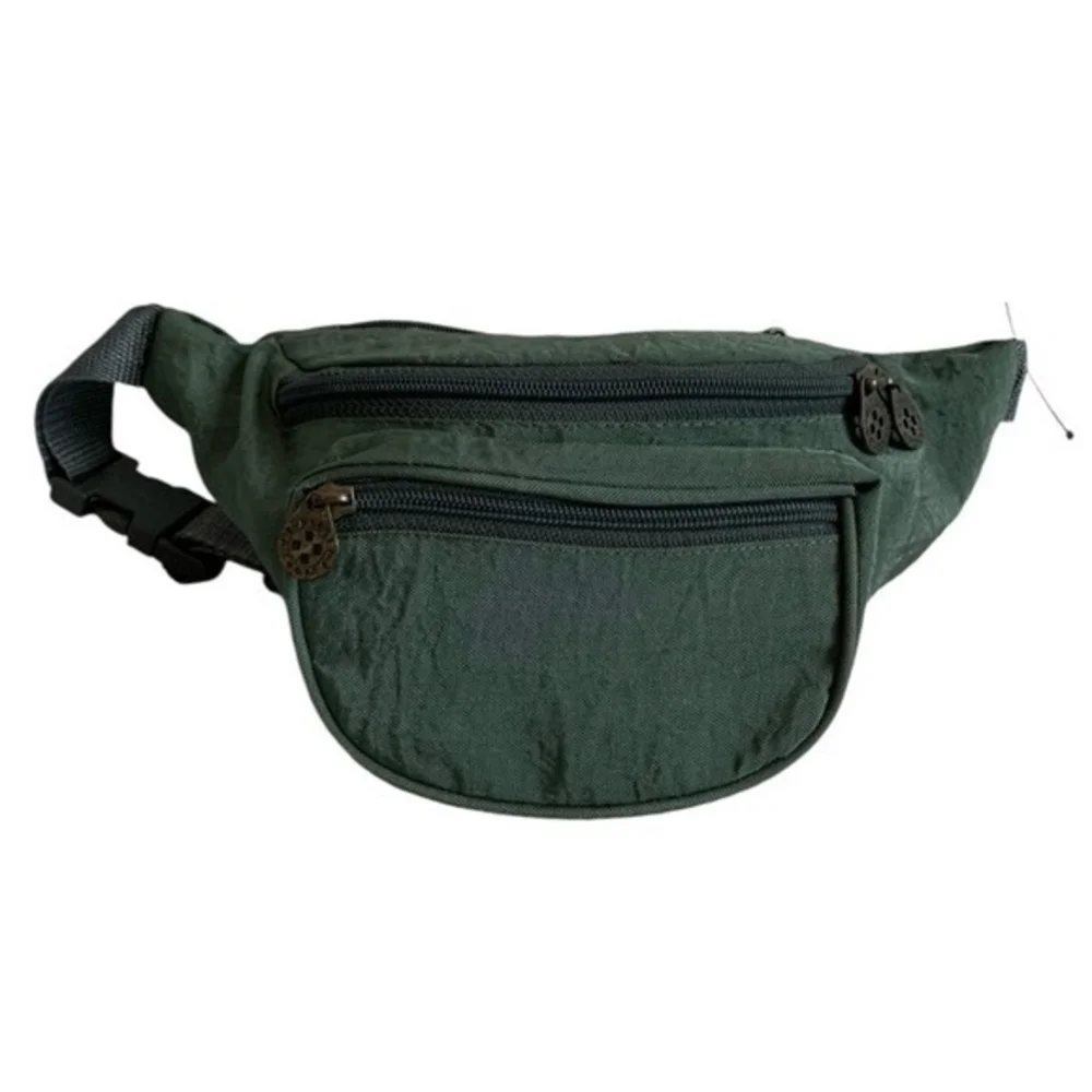 Everest Vintage Green Nylon Fanny Pack Waist Bag Hip Belt Bag Adjustable Strap